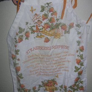 Strawberry Shortcake 1980 vintage apron cook
